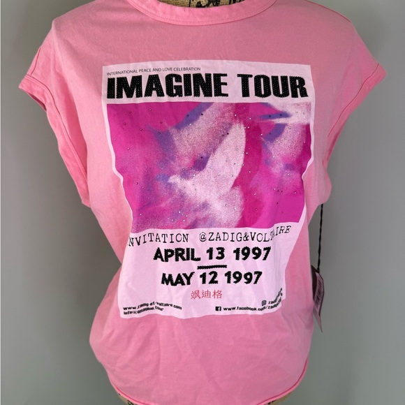 Zadig & Voltaire Cecilia Concert Tee - Pink - Picture 2 of 8